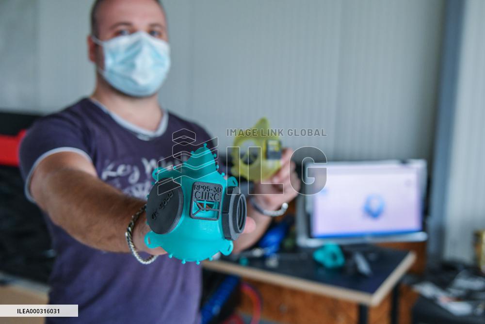 Zbynek Korneta, Eurazio Center, FFP3 respirator CIIRC RP95-3D, production