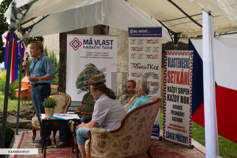 JIRI KOBZA, Patriotic meeting in Pricovy chateau