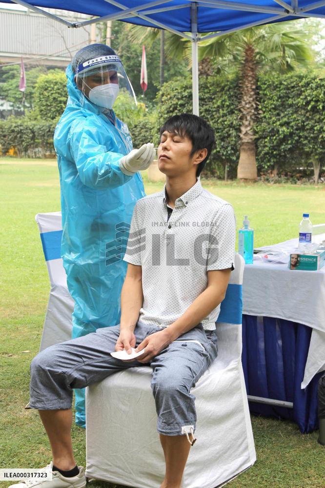 PCR center in India for returning Japanese nationals