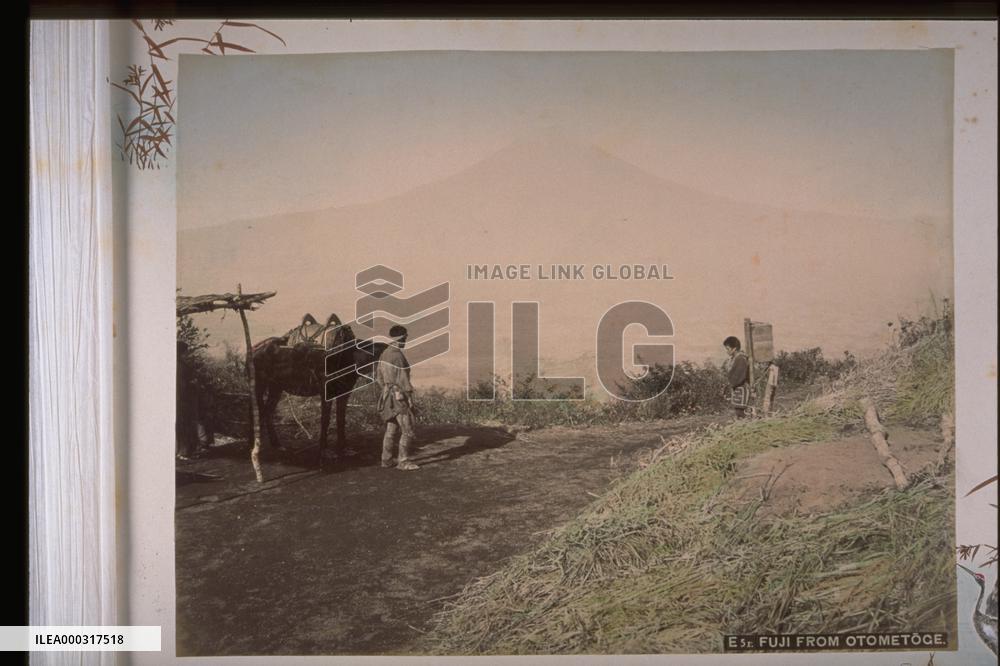 Mt. Fuji seen from the Otome Pass