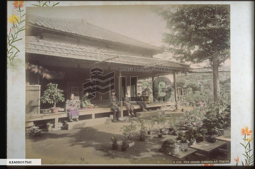 The garden of a teahouse