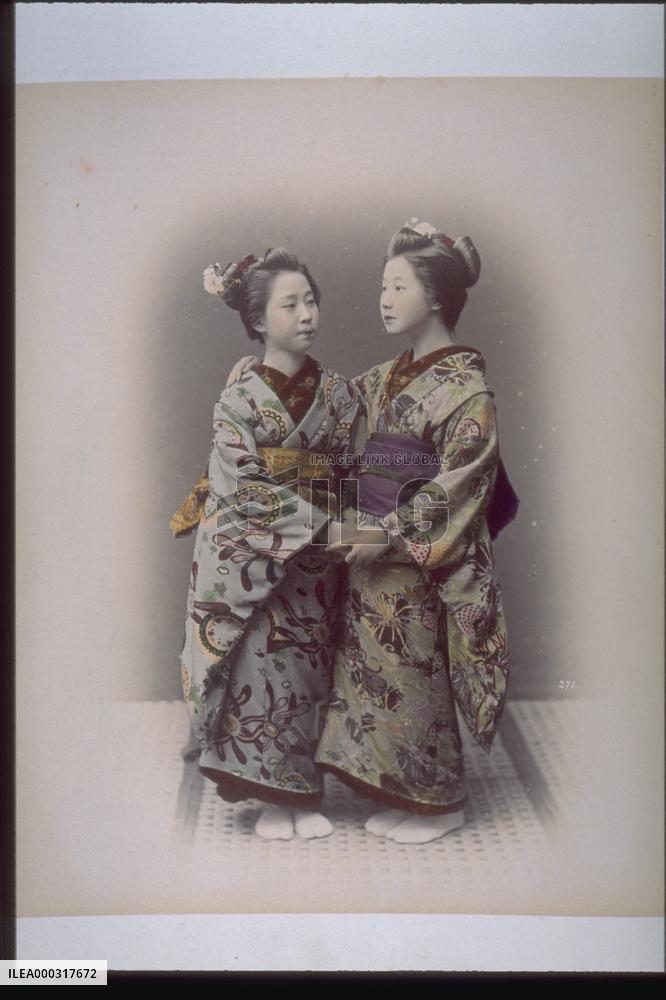 Girls facing each other