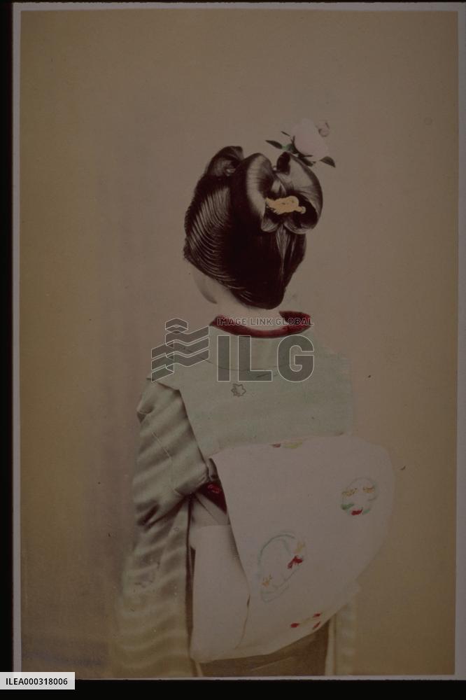 A woman seen from the rear