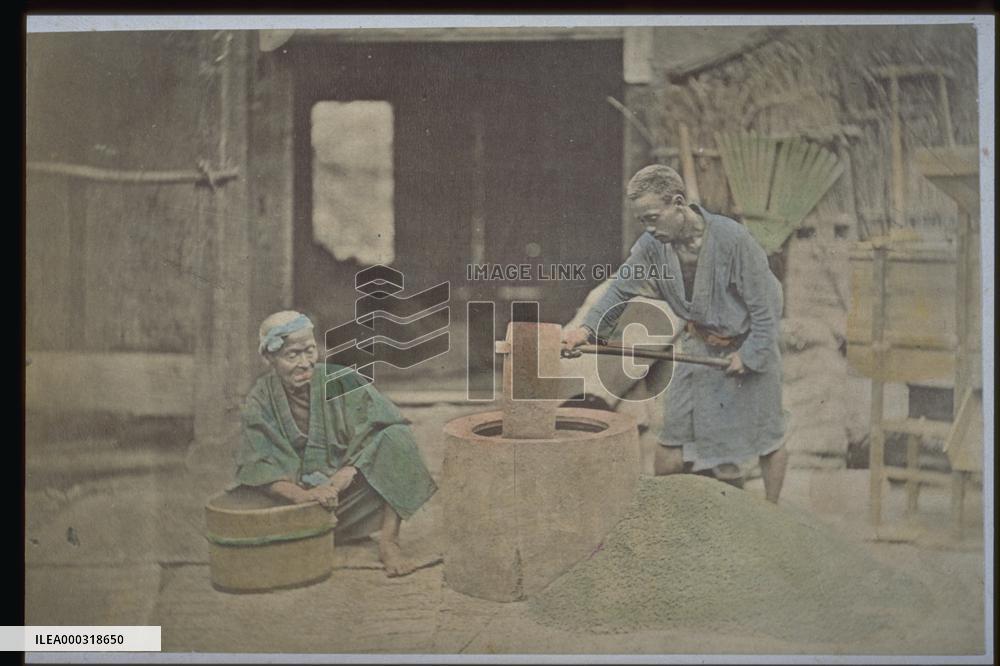 Wheat-threshing