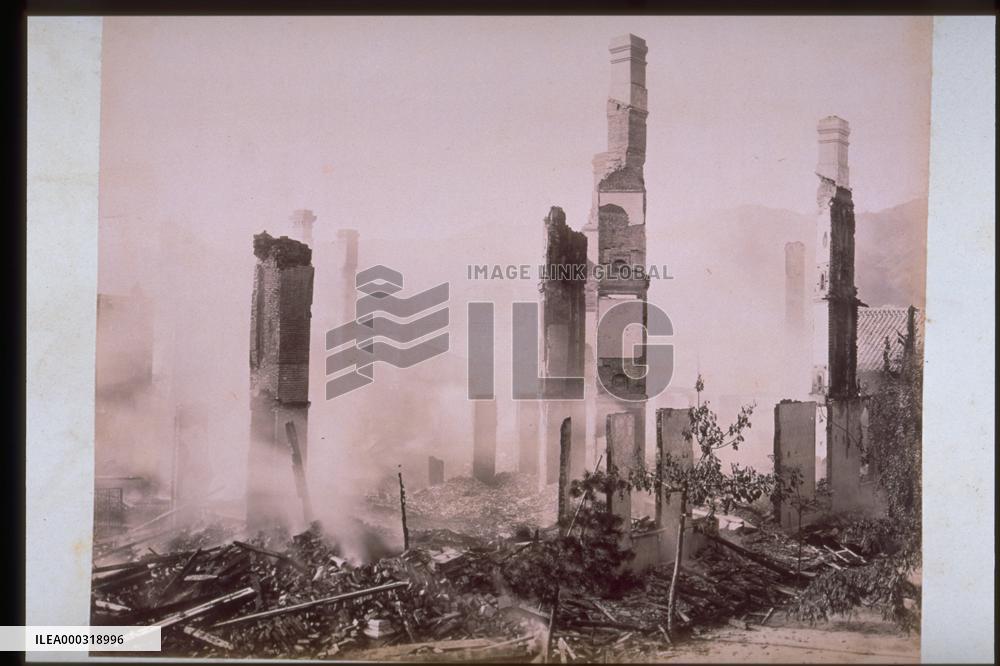 Collapsed buildings