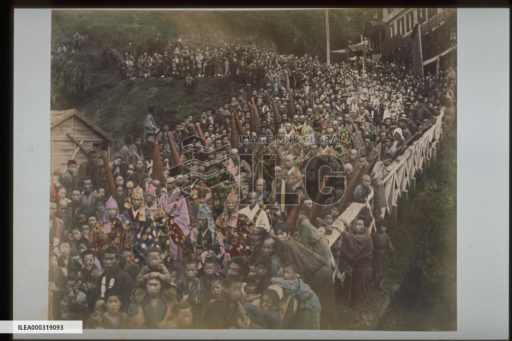 People attending an important Buddhist ceremony
