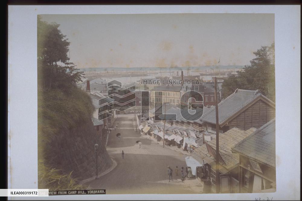 Kannai foreign settlement from Yamate Yatozaka slope