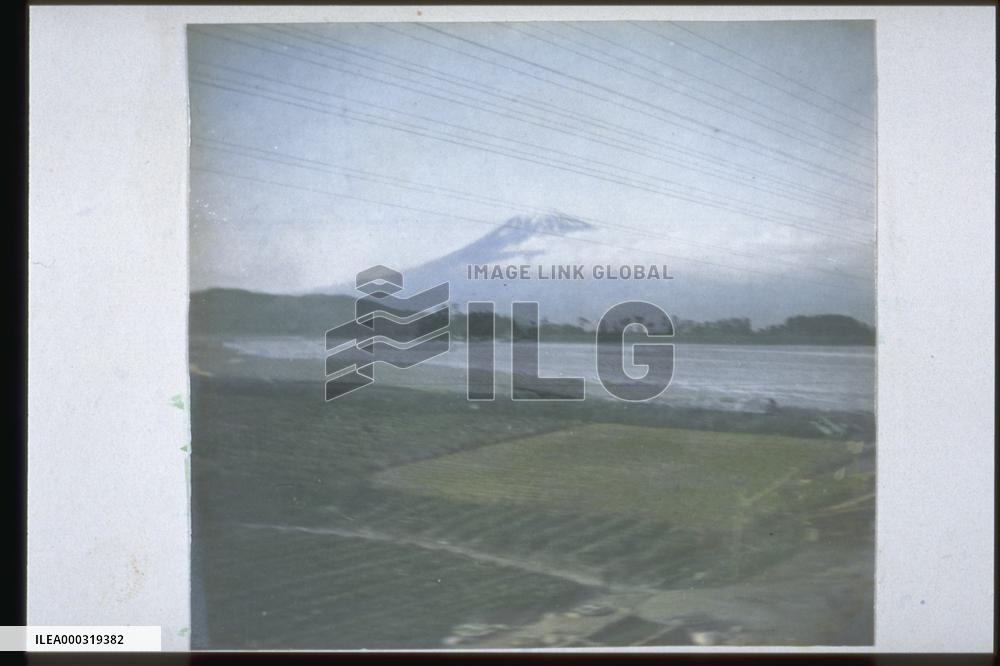 Mt. Fuji from a train window