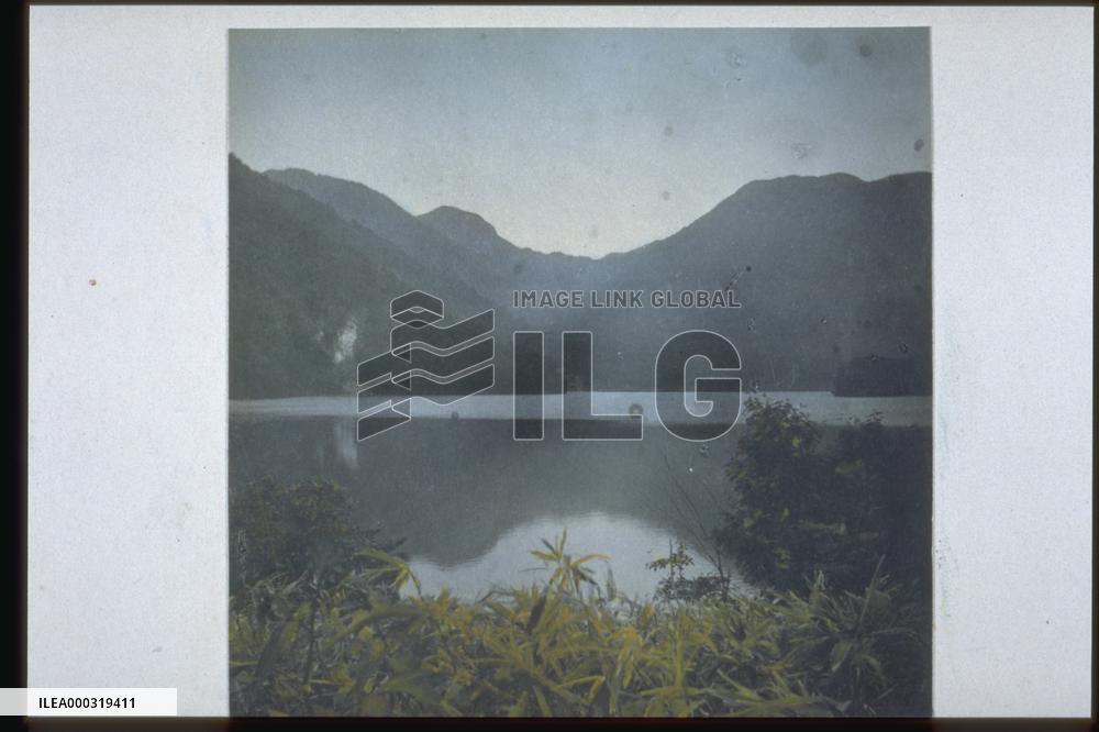 Chuzenji Lake and mountains