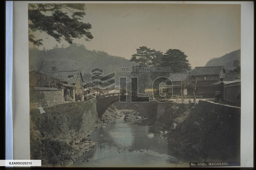 Nakashima River and Amida-bashi Bridge