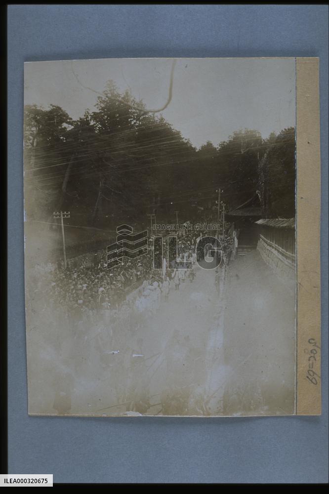 Procession of a thousand samurai warriors