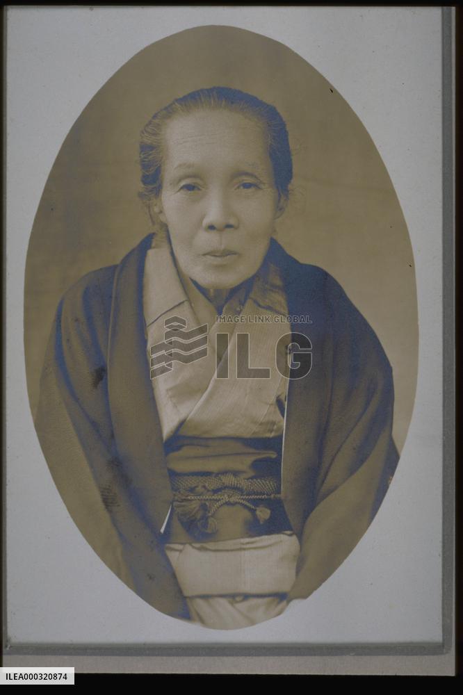 Portrait of the wife of a Shinto priest