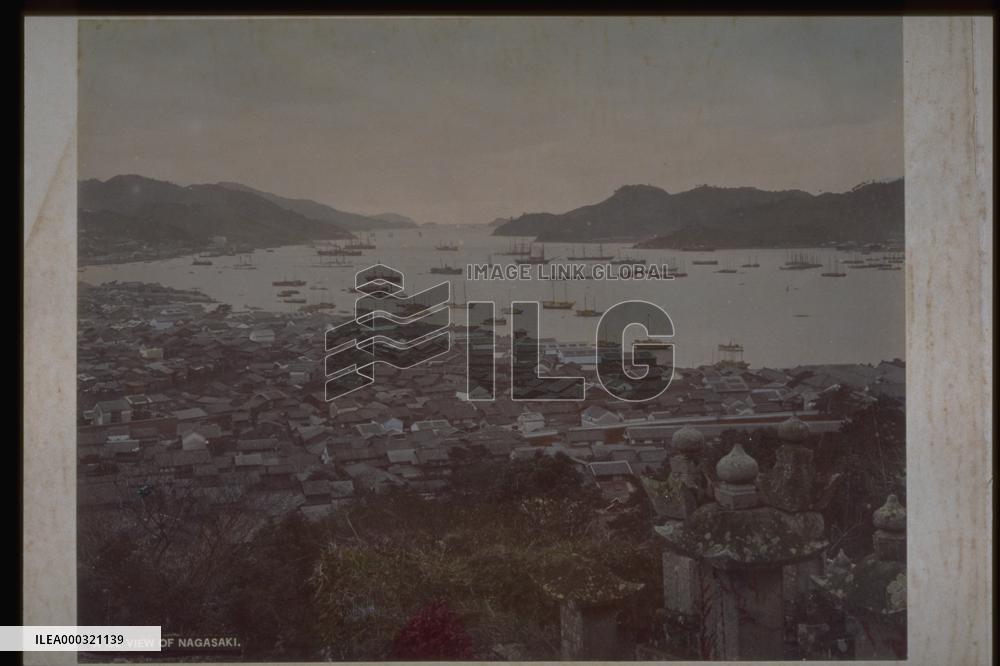 Nagasaki Harbour and townscape seen from Tateyama