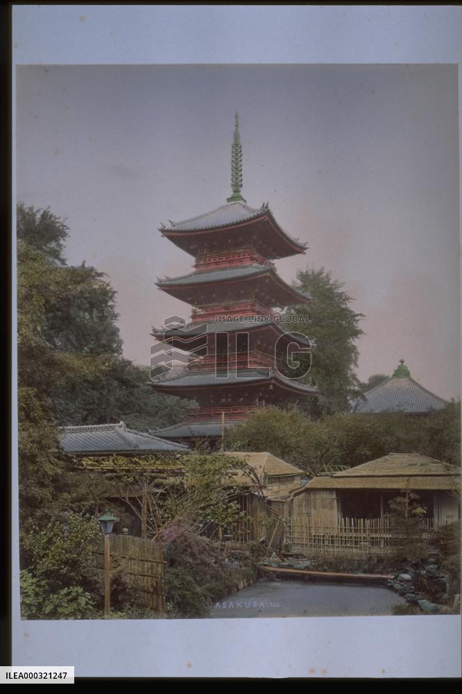 A five-story pagoda,Asakusa
