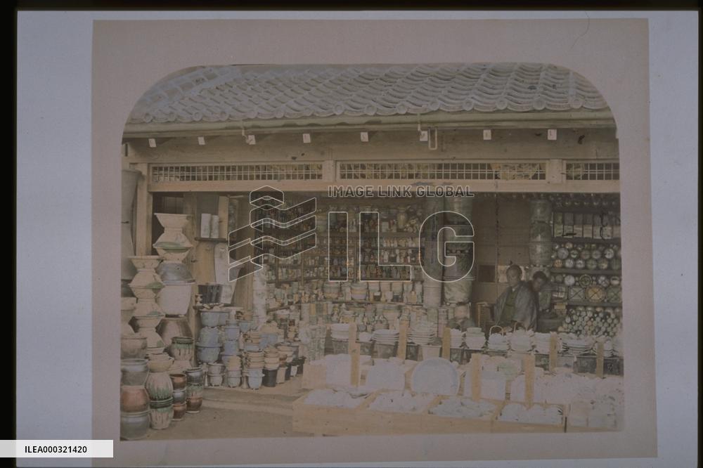 A pottery shop