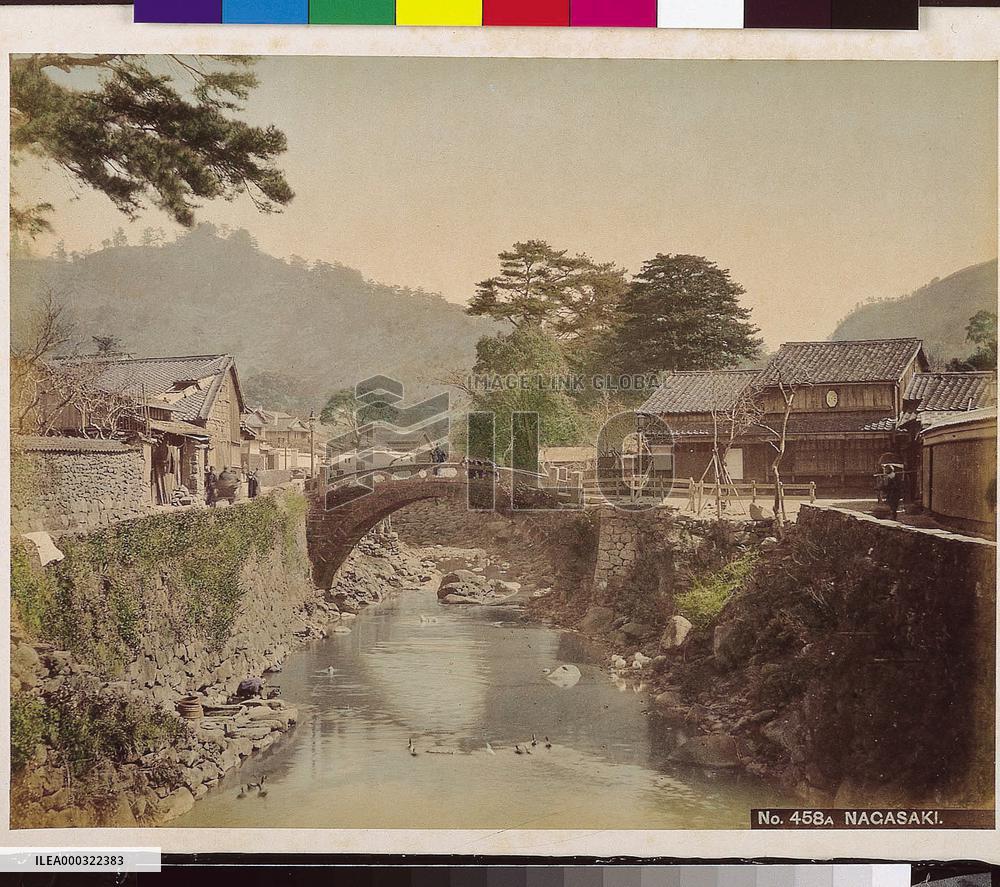 Nakashima River and Amida-bashi Bridge