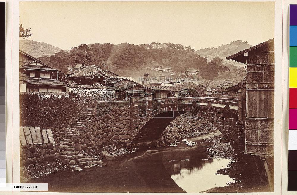 Nakashima River and Amigasa-bashi Bridge