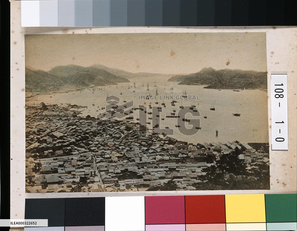 A distant view of Nagasaki Harbour from Tateyama