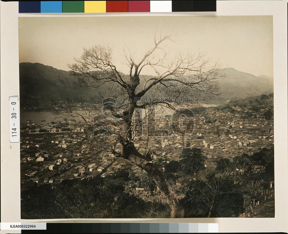Distant View of Nagasaki City from Mt. Kazagashira