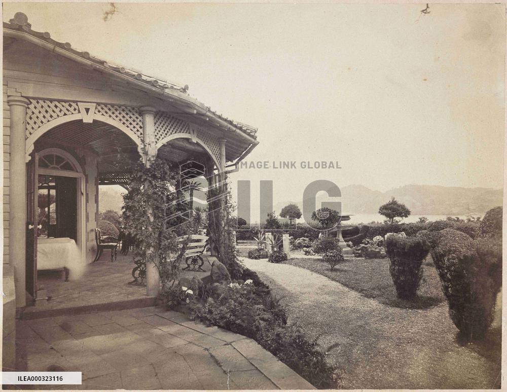 The Glover House and garden