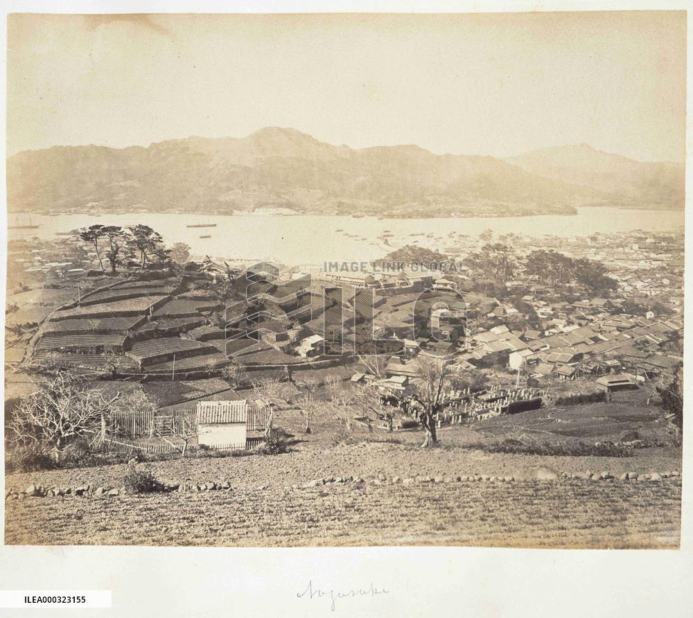 Nagasaki Medical School and Chinese Settlement Viewed from Koshima