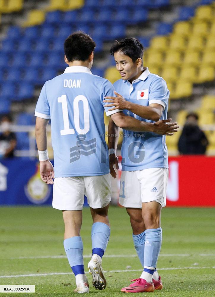 Football: Japan-Ghana U-24 friendly