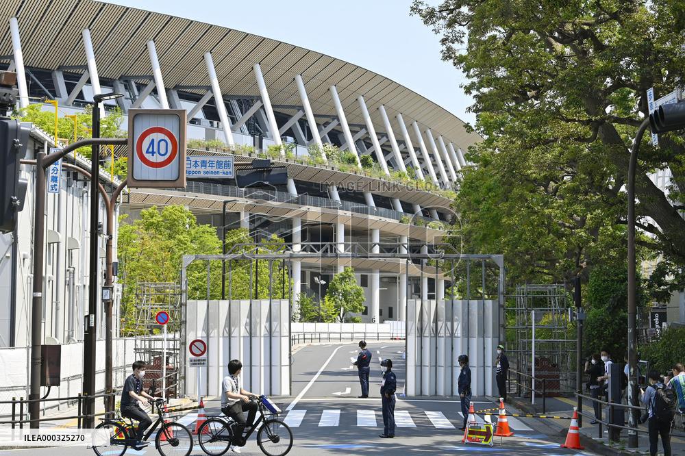 Security tightens around National Stadium ahead of Olympics