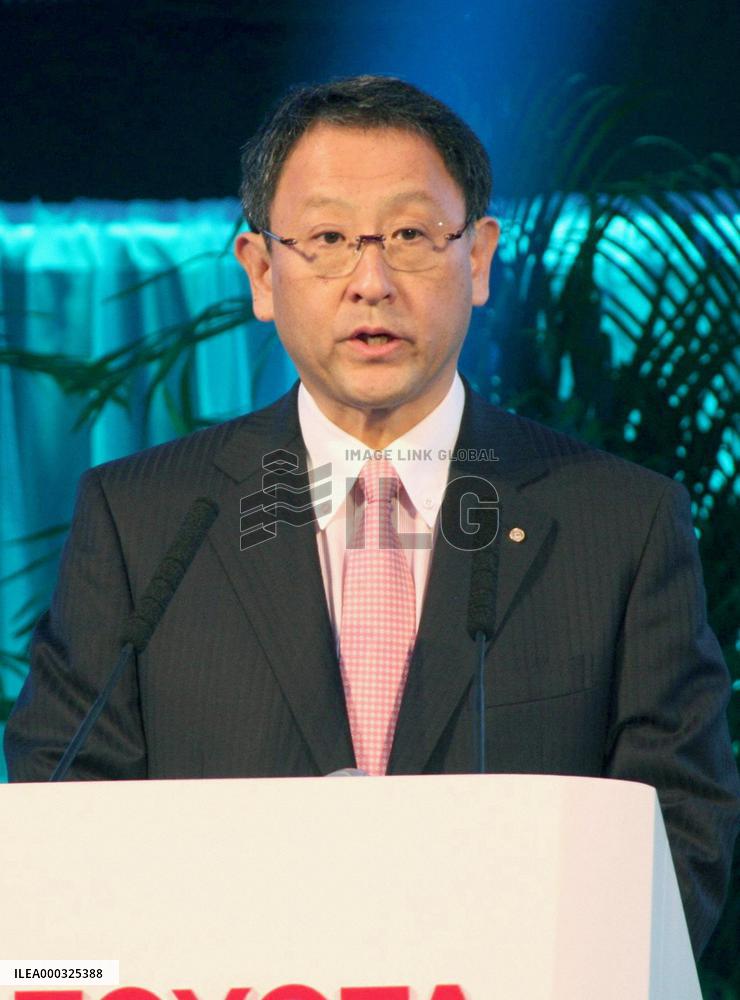 Toyota President Toyoda in China