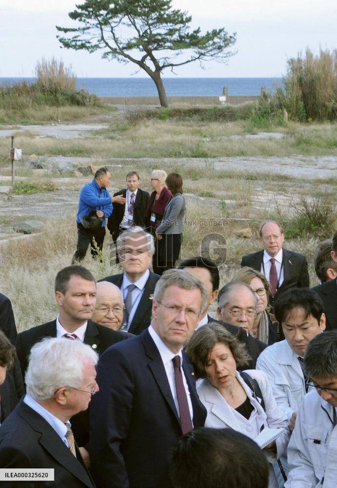 German president visits Fukushima