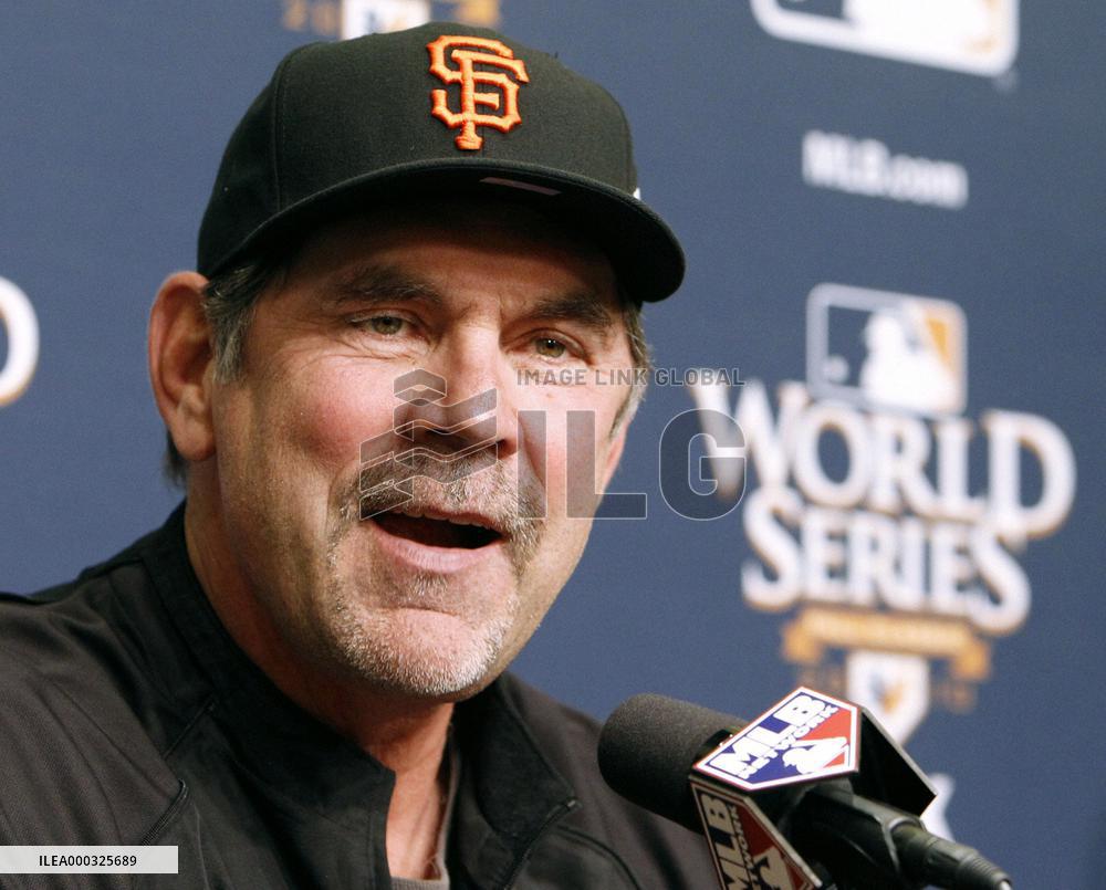 Giants manager Bochy before World Series