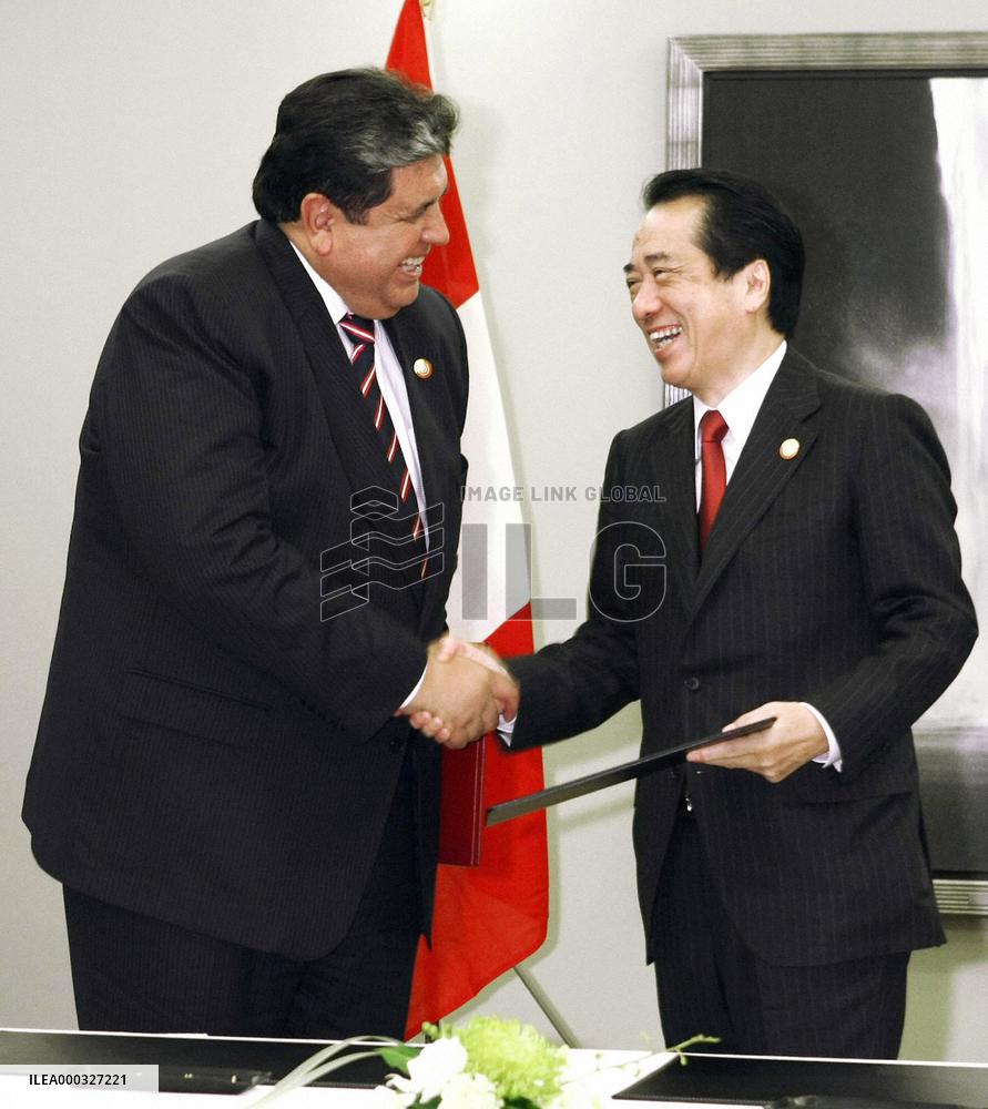 Japan-Peru agree to strike free trade deal