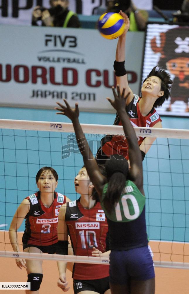Japan defeats Kenya at women's volleyball World Cup