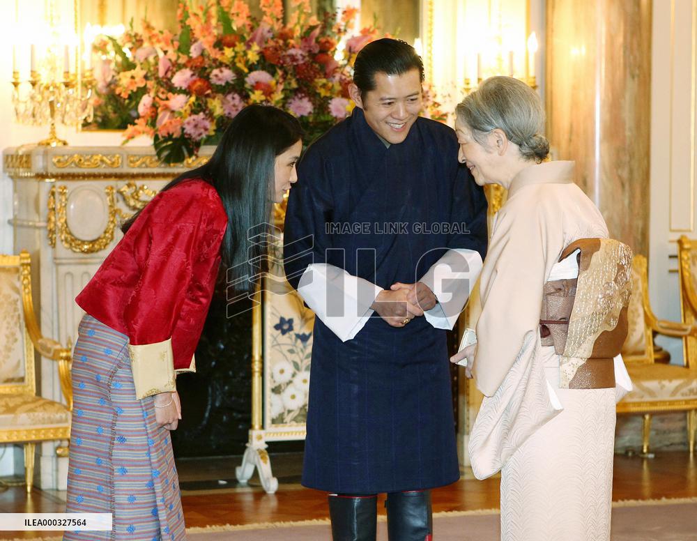 Bhutan royal couple, Japan empress
