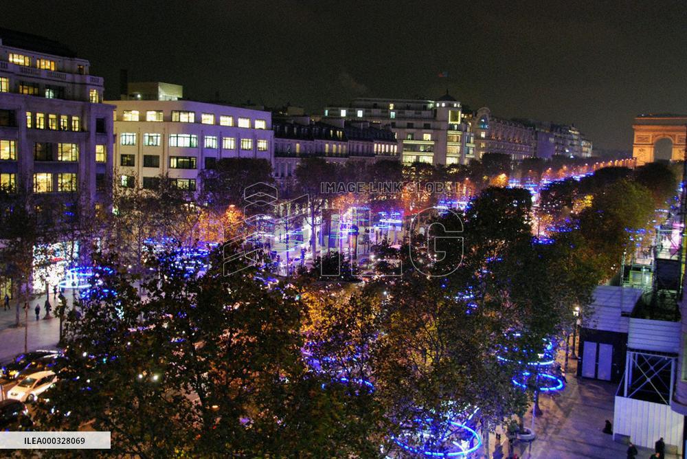 Illuminations in Champs Elysees