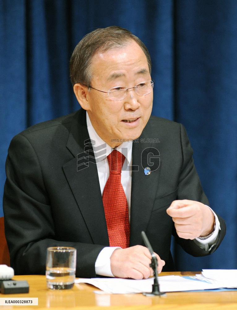 U.N. chief sets priorities