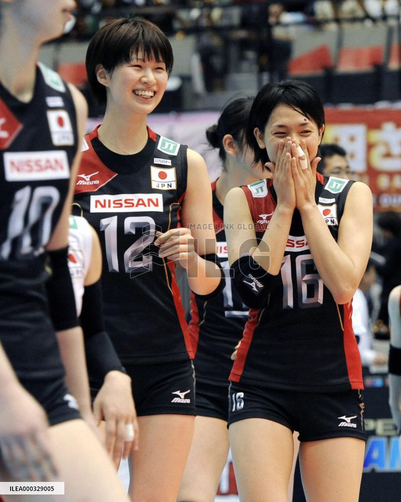 Japan beats Argentina in women's volleyball World Cup