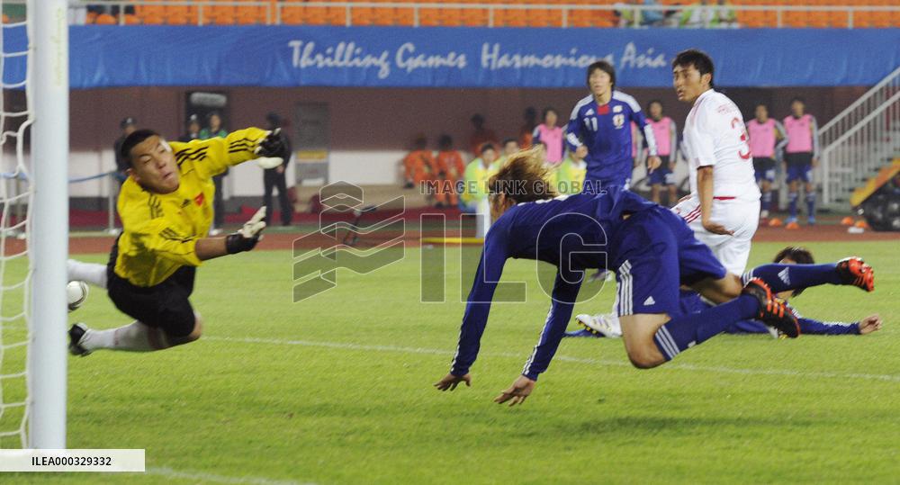 Japan, China soccer match at Asian Games