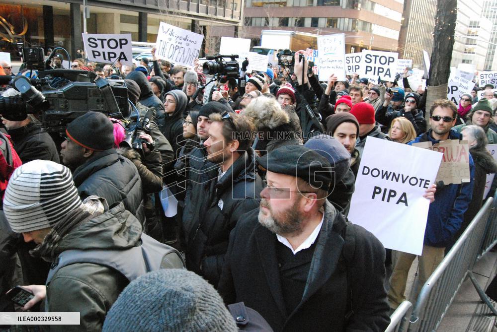 PIPA protest in New York