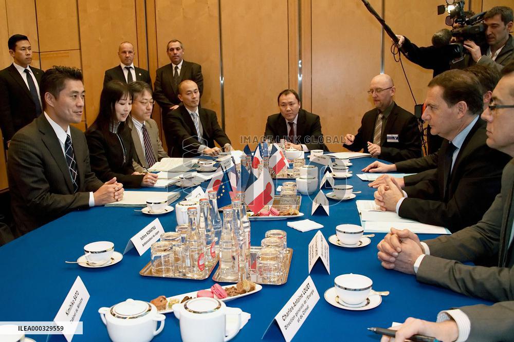 Japan nuclear disaster minister in France