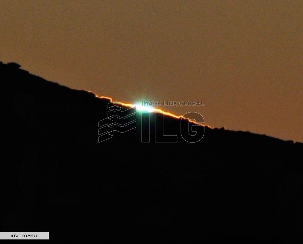 'Green flash' seen in Antarctic
