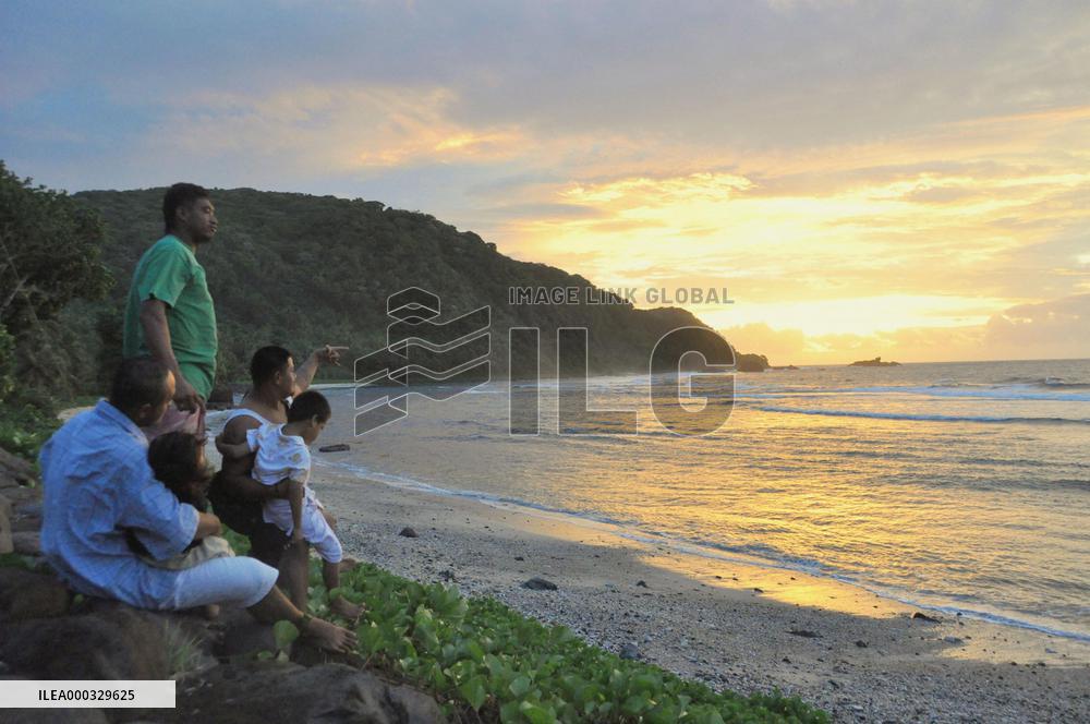 'World's last sunset' in American Samoa