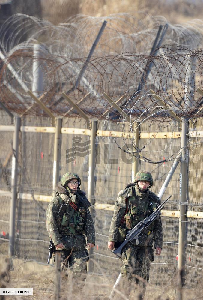 S. Korean soldiers in border area