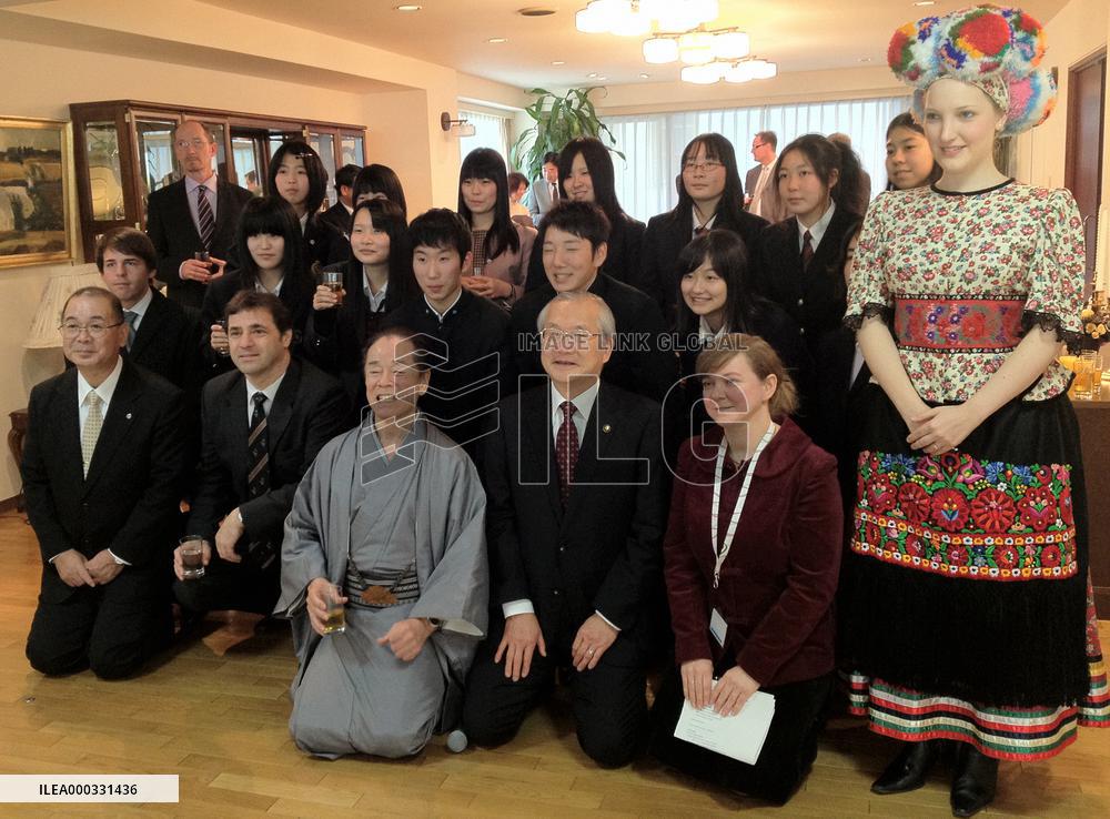 Iwate, Fukushima children at Hungarian Embassy