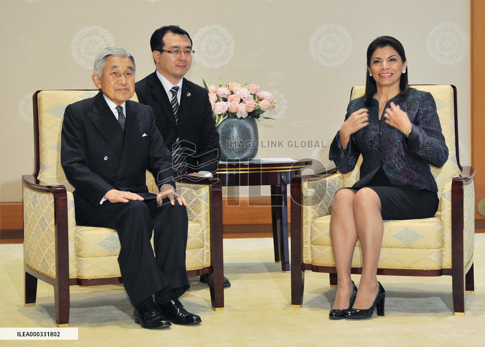 Costa Rican President Chinchilla in Japan