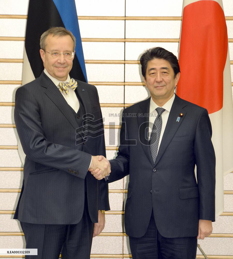 Estonian president in Japan