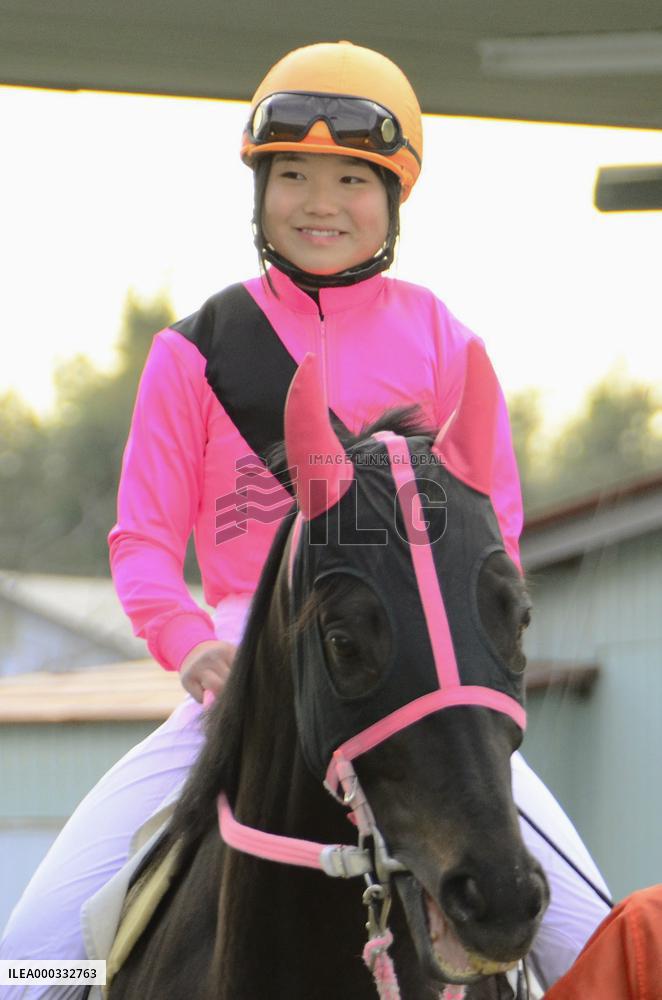 Teen from disaster-hit city joins ranks of Japan's female jockeys