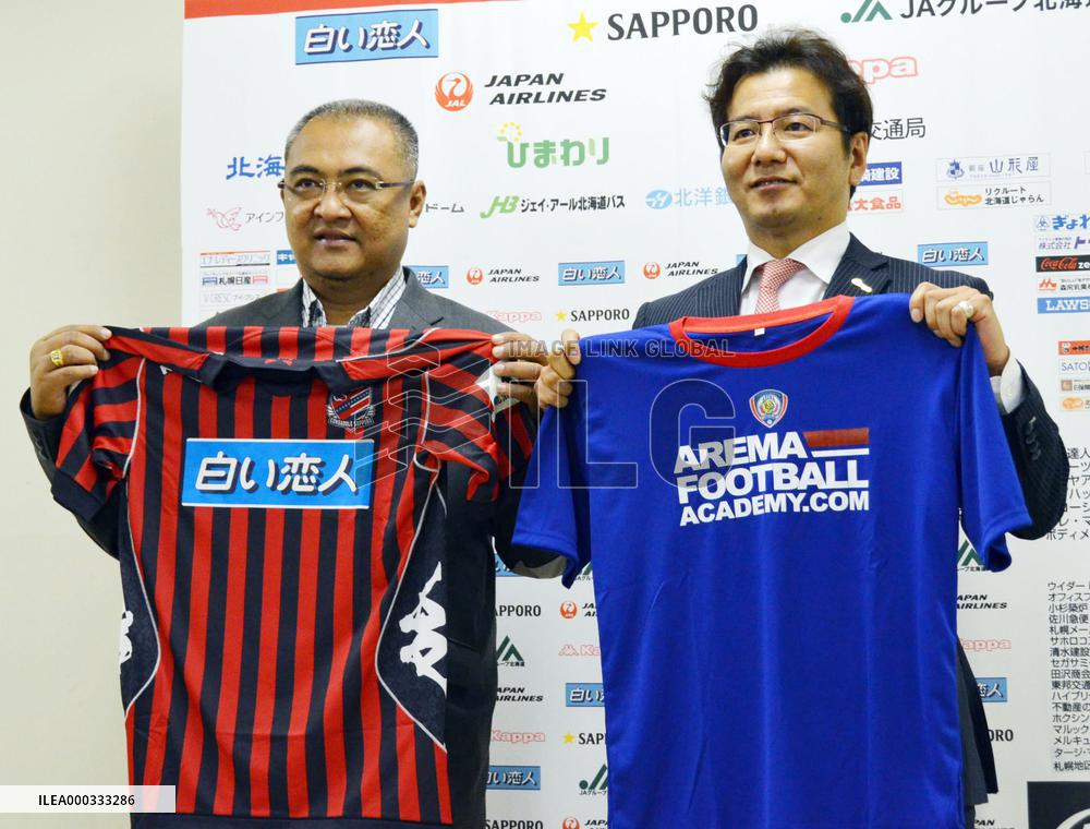 Consadole Sapporo, Arema Cronus sign biz alliance