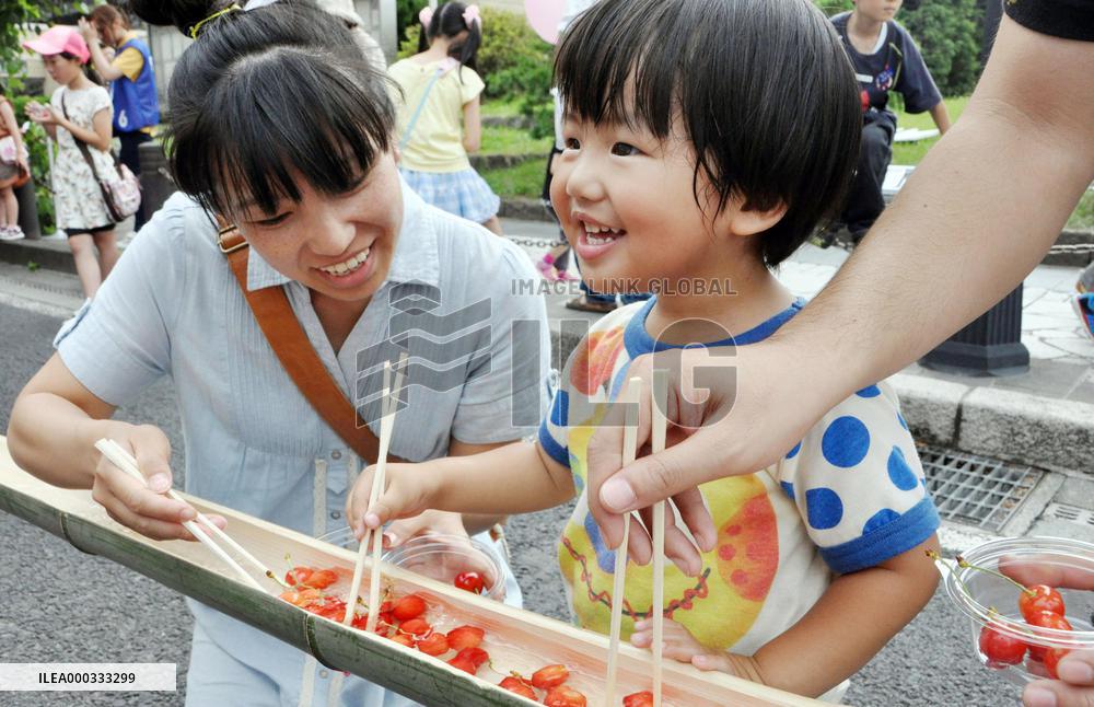 Floating Cherries served in Yamagata Pref.