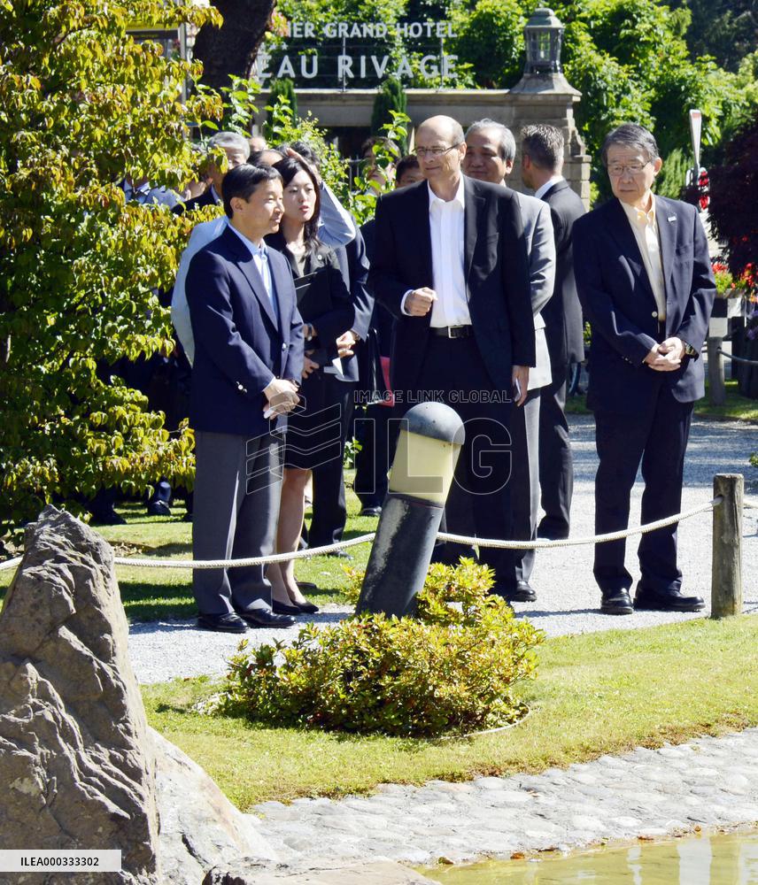 Japan's crown prince in Switzerland