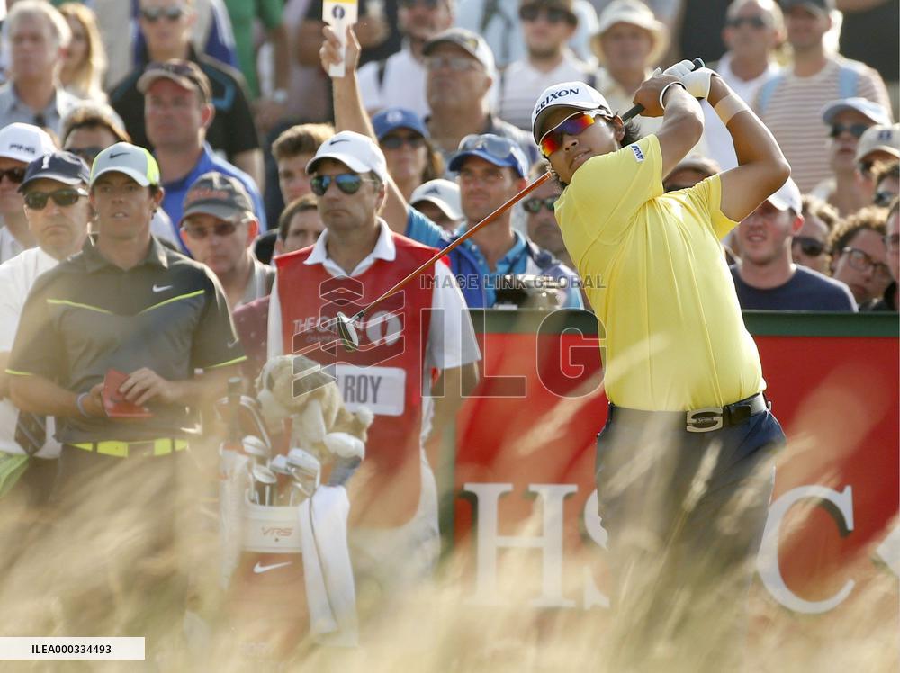 Hideki Matsuyama on 2nd day of British Open golf